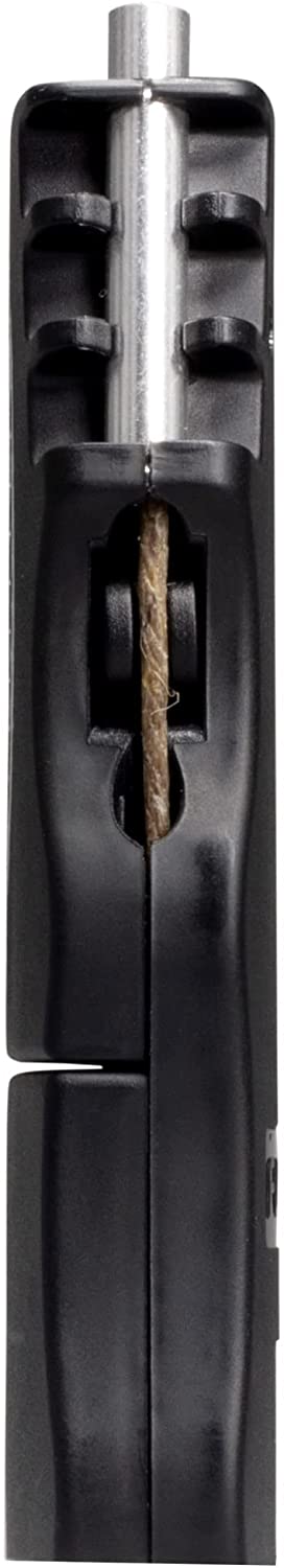 FlicWic Hemp Wick Dispenser Lighter Case w/ 12' Organic Hemp Wick Spool (Silver)