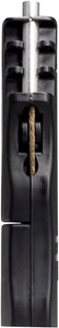 Black/Silver FlicWic Lighter Case Hemp Wick Dispenser w/12' Organic Hemp Wick Spool for Mini-Bic.